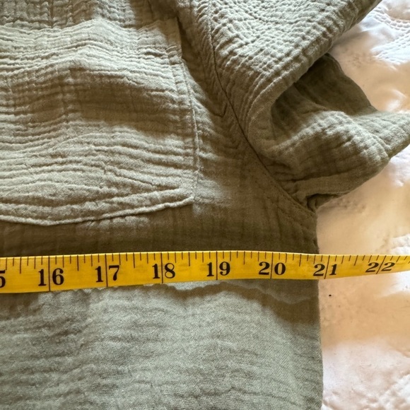 Weatherproof Vintage Ladies' Gauze Dress with belt Size S olive green - Picture 10 of 11